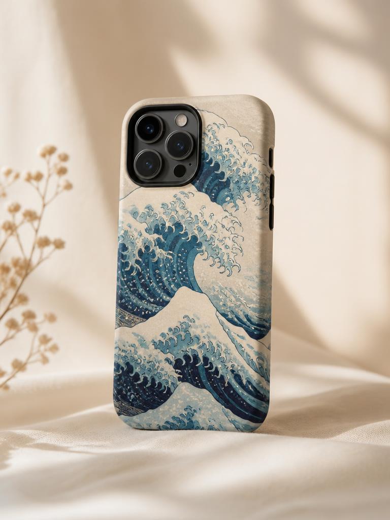 Waves phone case pattern