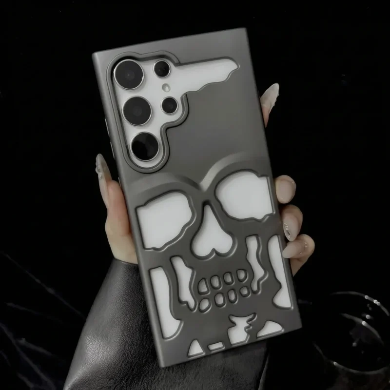Matte Skull Samsung Cases