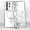 Transparent Magnetic Wireless Charging Electroplated Shockproof Samsung Cases