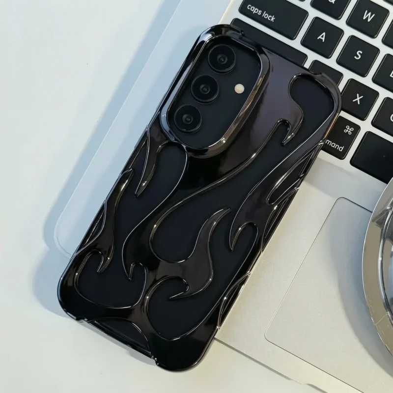 Hollow Out Flame Fire Samsung Cases