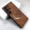 Synthetic Sheepskin Faux Leather Samsung Cases