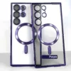 Transparent Magnetic Wireless Charging Electroplated Shockproof Samsung Cases