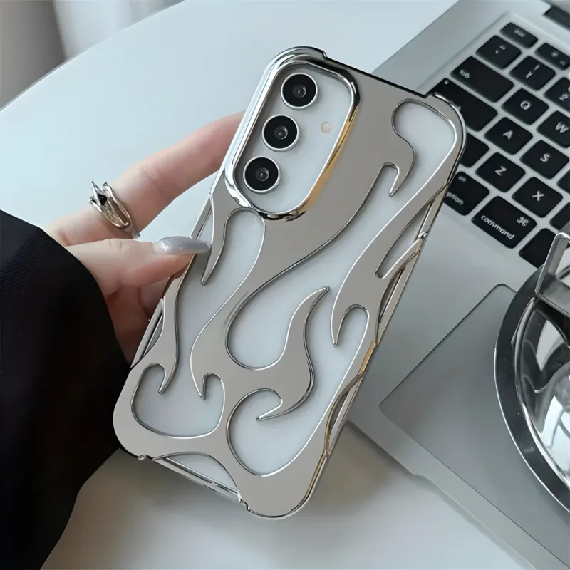 Hollow Out Flame Fire Samsung Cases