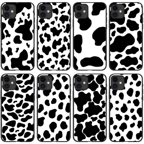 Cow01 Monochrome Moo & Spots iPhone Cases