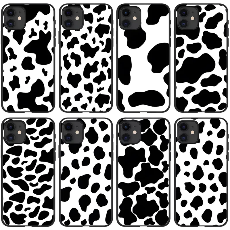 Monochrome Moo & Spots iPhone Cases