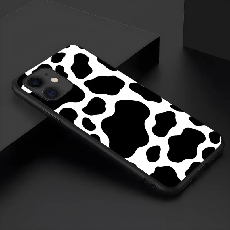 Monochrome Moo & Spots iPhone Cases