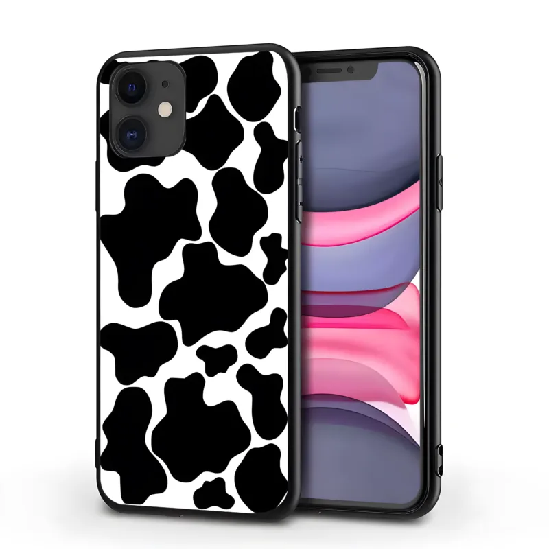 Monochrome Moo & Spots iPhone Cases