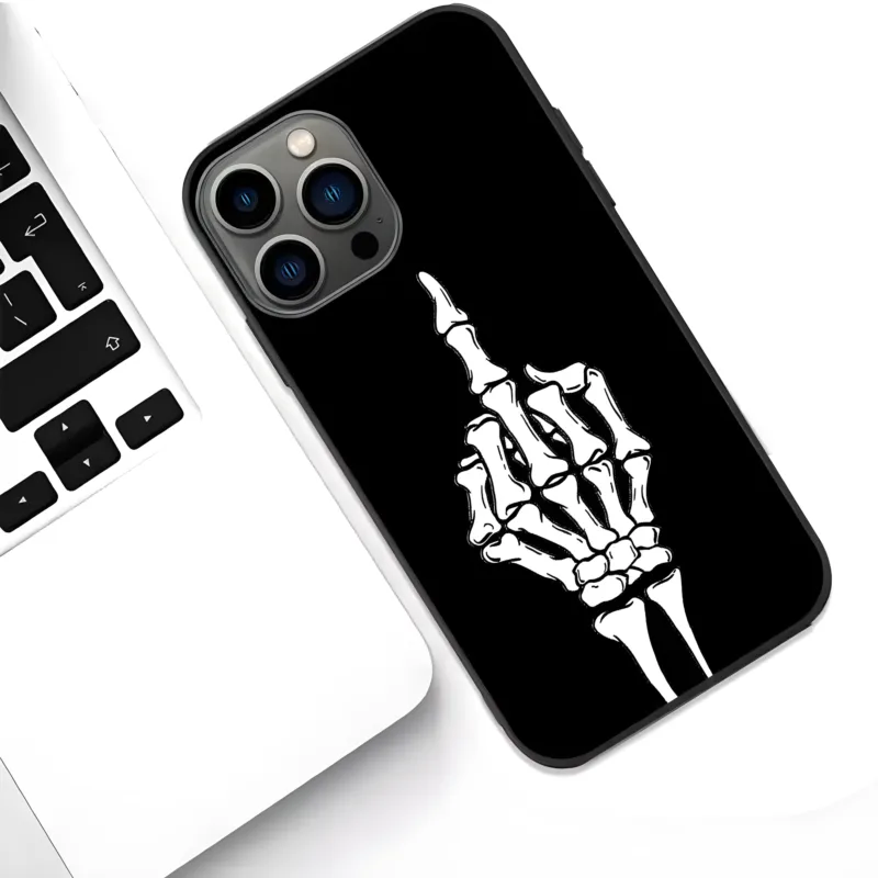 Emo04 Rebel Ink – Skull & Attitude iPhone Cases
