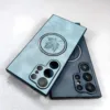 Synthetic Sheepskin Faux Leather Samsung Cases