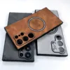 Synthetic Sheepskin Faux Leather Samsung Cases