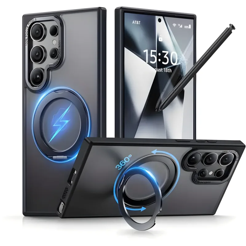 Rotating Magnetic Ring Holder Samsung Cases