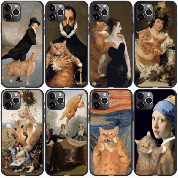 catgeneral Classic Cat Masterpieces iPhone Cases
