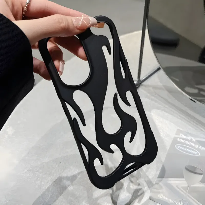 e6b0ac5a7cd84e50a3abeb8315579d10-goods Black Flame Shell Samsung Cases