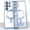 Transparent Magnetic Wireless Charging Electroplated Shockproof Samsung Cases