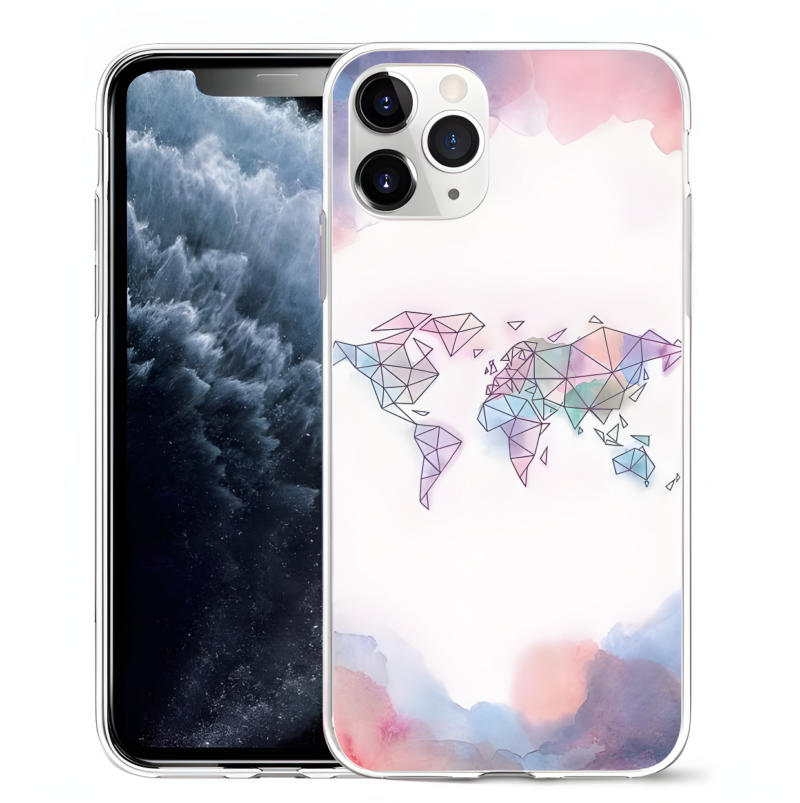 World Map iPhone Cases