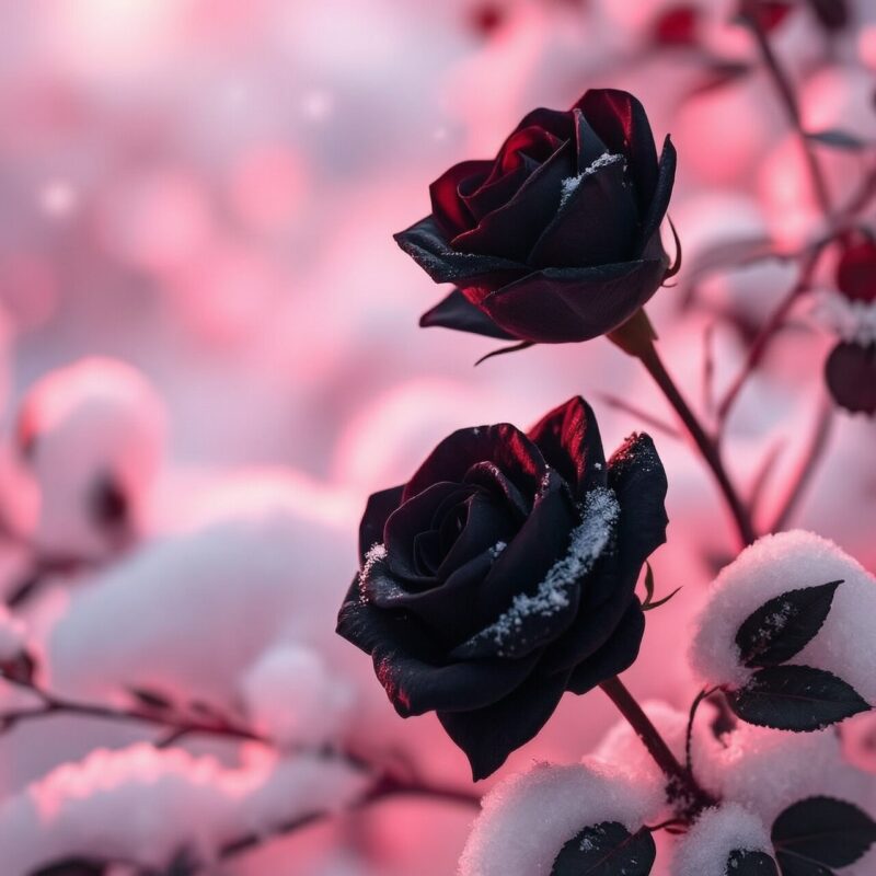 Frosted Dark Rose