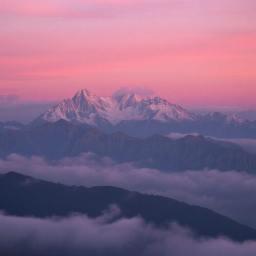 Rose Dusk Mountains