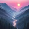 Mountain Valley Sunset Mountain Valley Sunset
