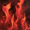 Red Flames Abstract Flickering Flames