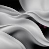 White and Black WAves Soft Pastel Grey