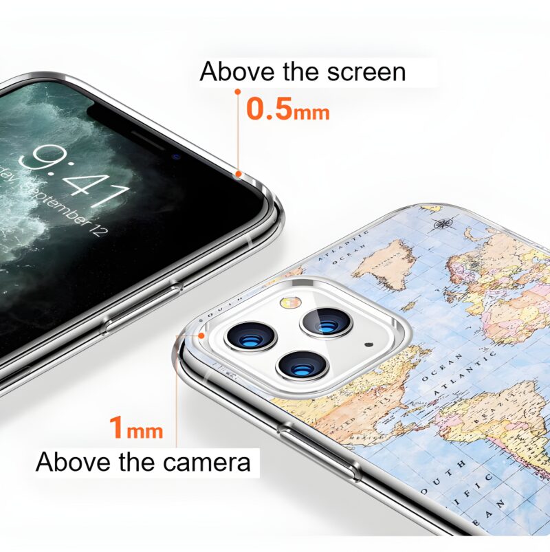 World Map iPhone Cases