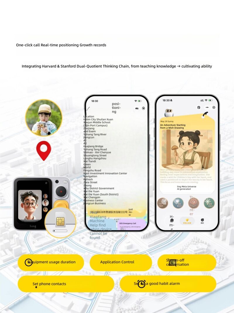 Children's AI Companion Toy Robot – Ling with Dual Cameras