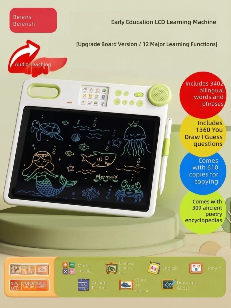 Kids Drawing Board Toy – Bejens with Voice Teaching and 12 Learning Modules