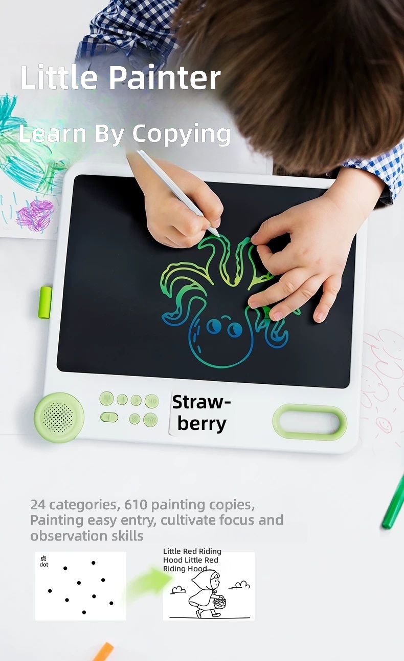 Kids Drawing Board Toy – Bejens with Voice Teaching and 12 Learning Modules