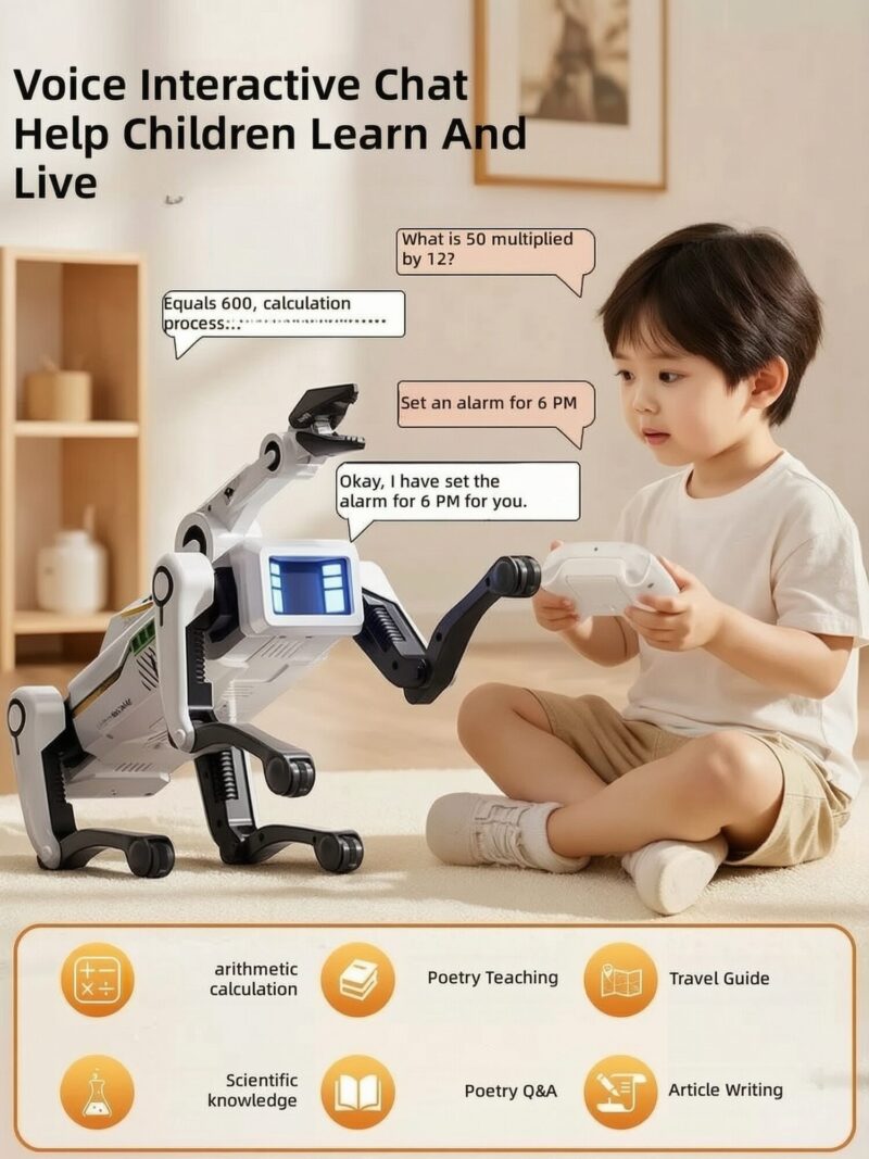 imgextra-i3-2218611656447-O1CN01cKkuJo1xUmZ7zhlRd_2218611656447 — English Remote Control AI Robot Dog Toy with Voice Chat and Programmable Actions