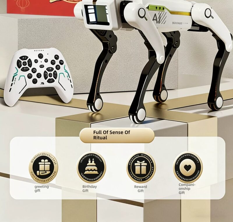 imgextra-i3-2218611656447-O1CN01ZXIvbm1xUmZDs4S9a_2218611656447 — English Remote Control AI Robot Dog Toy with Voice Chat and Programmable Actions