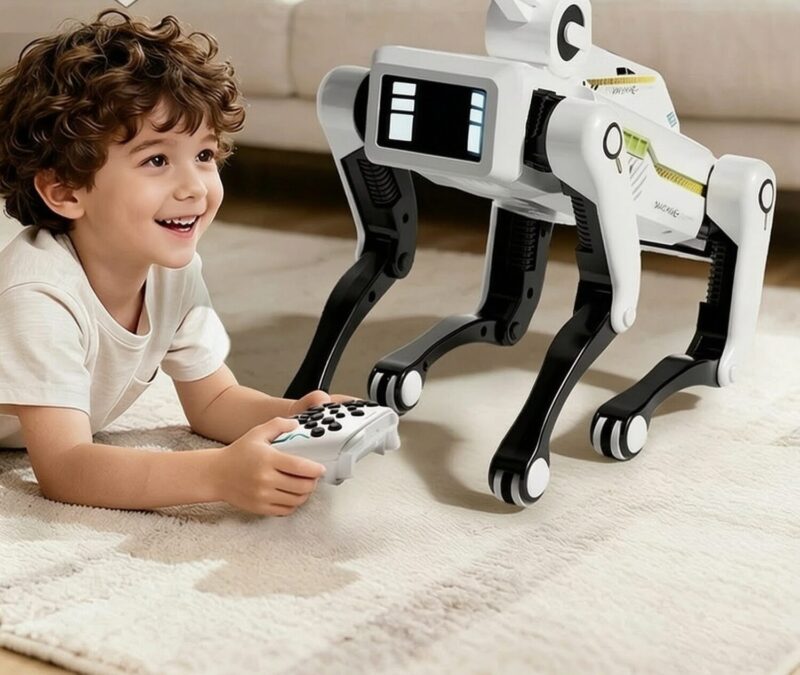 imgextra-i3-2218611656447-O1CN01ZRJEo31xUmZEUXc5j_2218611656447 — English Remote Control AI Robot Dog Toy with Voice Chat and Programmable Actions