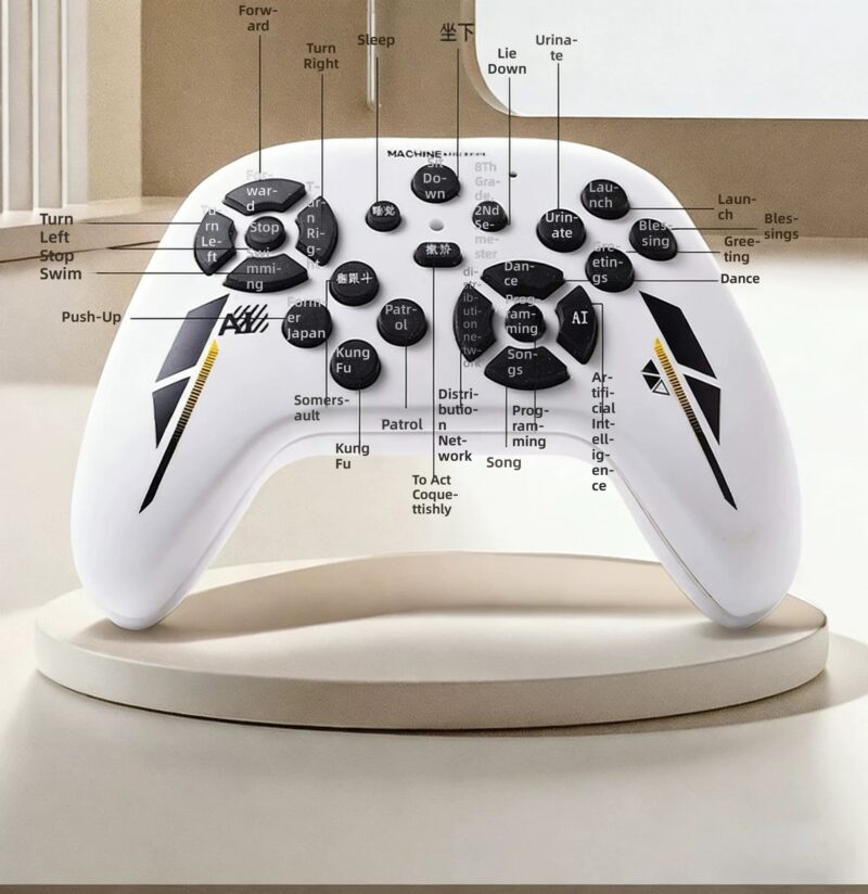 imgextra-i2-2218611656447-O1CN01uR2CcX1xUmZDpJUIm_2218611656447 — English Remote Control AI Robot Dog Toy with Voice Chat and Programmable Actions