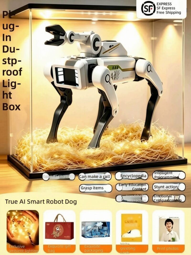 bao-uploaded-i1-2218611656447-O1CN01AfkyXLFoZ4K1WPjS_2218611656447 — English Remote Control AI Robot Dog Toy with Voice Chat and Programmable Actions