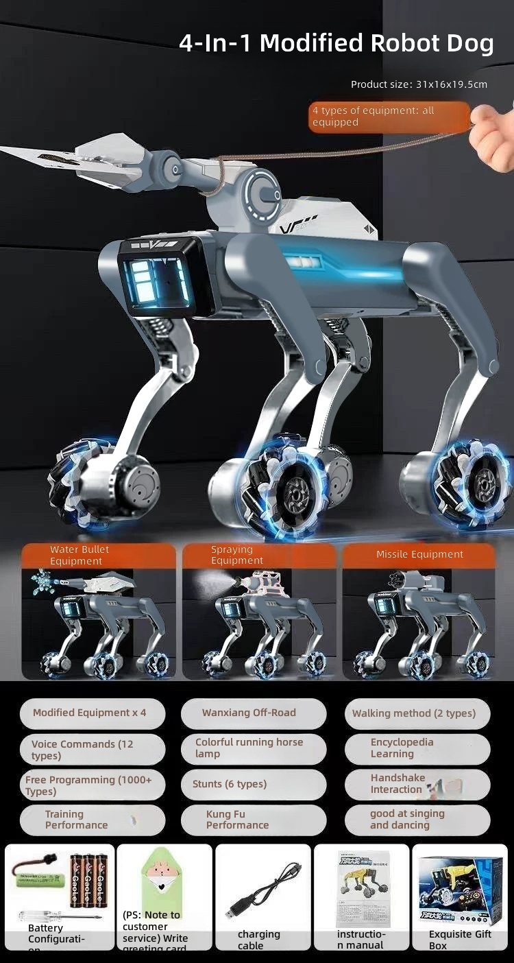 bao-uploaded-i2-2218611656447-O1CN01wVBqgu1xUma0JeF69_2218611656447 — English Remote Control AI Robot Dog Toy with Voice Chat and Programmable Actions